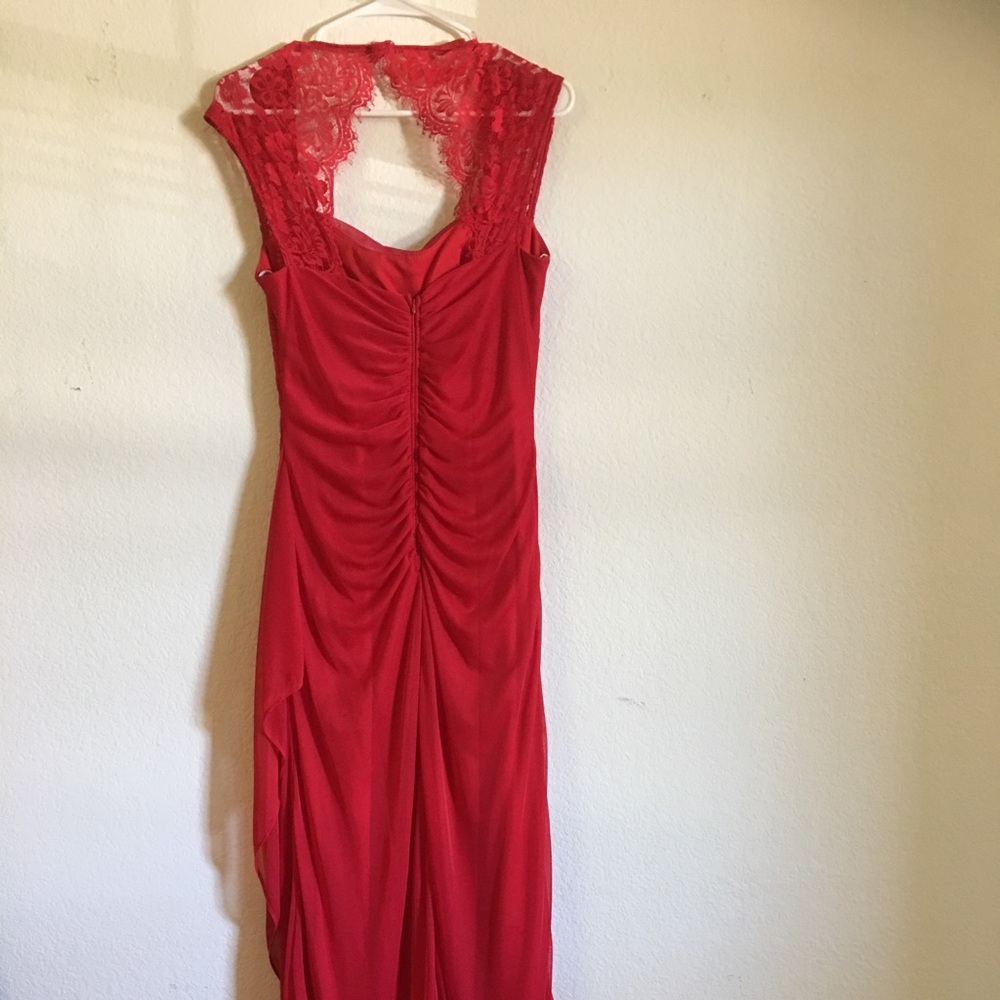 🌹LONG RED LACE DRESS🌹 - Picture 6 of 8